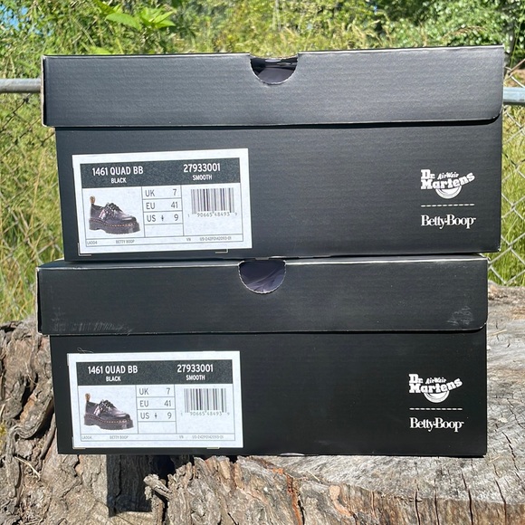 Dr. Martens 1461 BETTY BOOP LEATHER PLATFORM SHOES - Picture 2 of 15